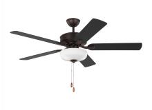 Generation Lighting 5LD52BZD - Linden 52'' traditional dimmable LED indoor bronze ceiling fan with light kit and reversible