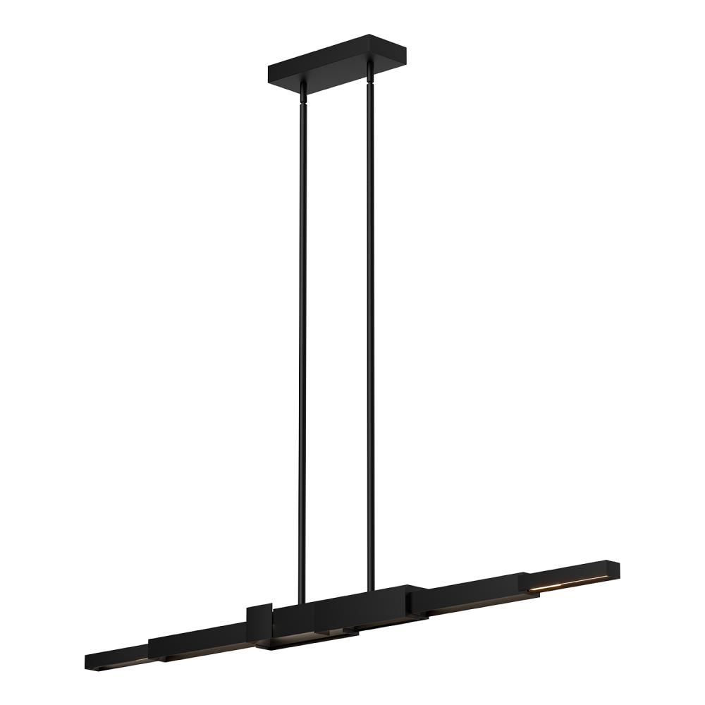 Enzo 60-in Black LED Linear Pendant