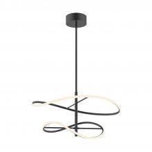 Kuzco Lighting Inc PD96424-BK - Collide 24-in Black LED Pendant