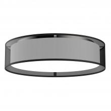 Kuzco Lighting Inc FM7920-BOR-5CCT - Dalton 20-in Black Organza LED Flush Mount