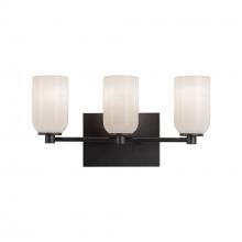  VL57718-BK/GO - Nola 18-in Black/Glossy Opal Glass Socket Vanity Light