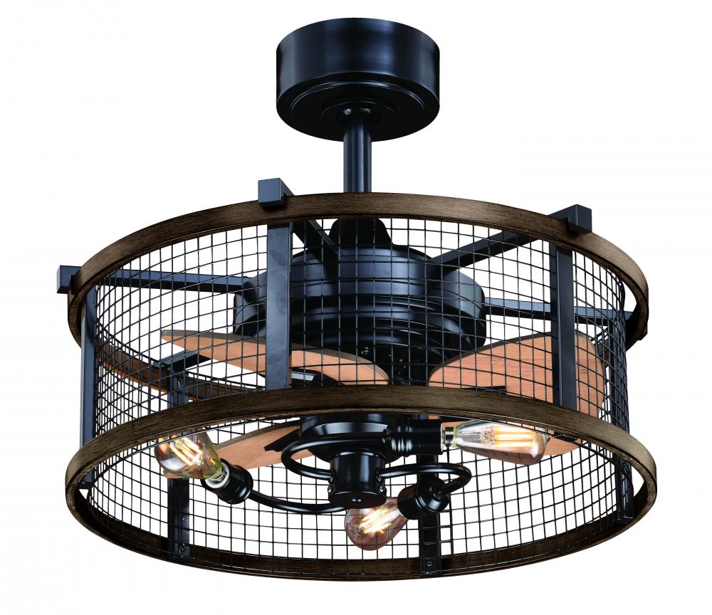 Humboldt 21-in LED Ceiling Fan Oil Rubbed Bronze and Burnished Teak
