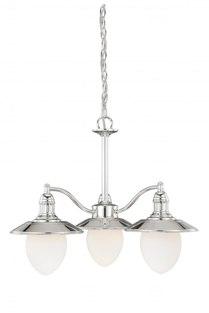 Marina Bay 3L Chandelier Polished Nickel