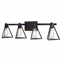  W0446 - Ravenna 4 Light Vanity Matte Black