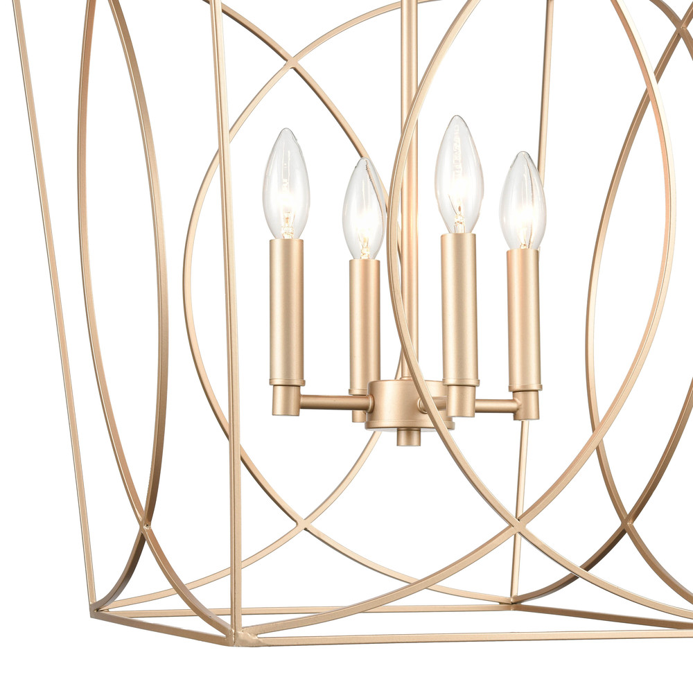 Tracy 4-Light Pendant light Painted Modern Gold