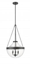 Millennium 20103-MB - Clarra 3-Light Pendant light Matte Black