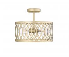  4212-PMG - Arelyn 1-Light Semi-Flush Ceiling Mount Painted Modern Gold