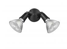  16002-PBK - 2-Light Security Flood Lights Powder Coated Black