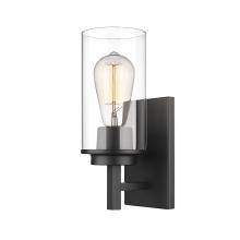  493001-MB - Janna 1-Light Wall Sconce Matte Black