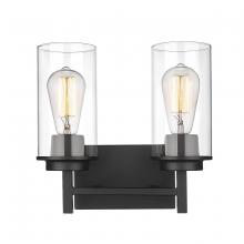  494002-MB - Janna 2-Light Vanity Matte Black