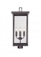 Millennium 42604-PBZ - Barkeley 4-Light Outdoor Post Lantern Powder Coated Bronze