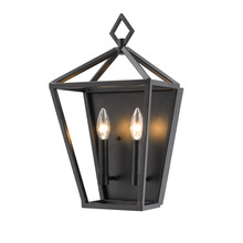  2572-MB - 2-Light Wall Sconce Matte Black