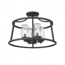  4184-MB - Errol 4-Light Semi-Flush Ceiling Mount Matte Black