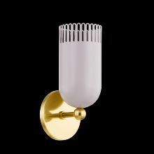 Mitzi by Hudson Valley Lighting H884101-AGB/SPG - Liba WALL SCONCE