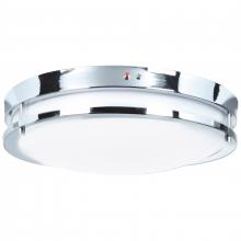  20465LEDEM-CH/ACR - Dual Voltage Emergency Backup LED Flush Mount