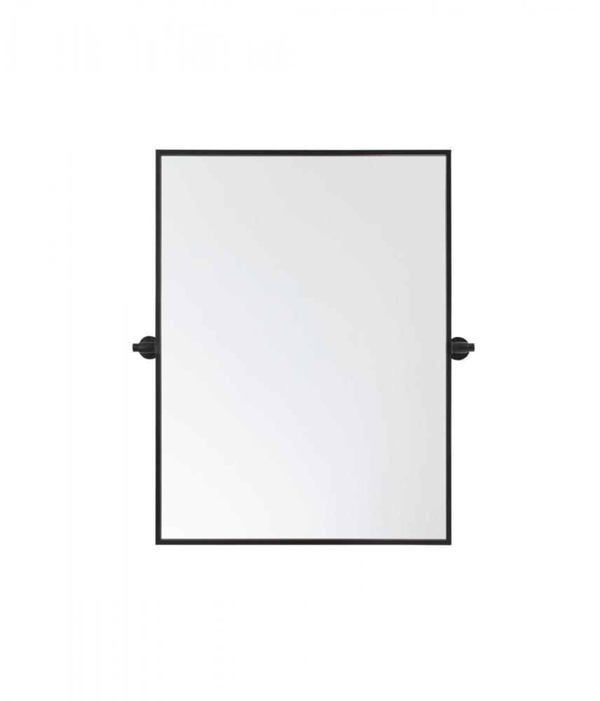 Rectangle Pivot Mirror 24x20 Inch in Silver