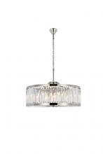  1233D35PN/RC - Chelsea 10 Light Polished Nickel Chandelier Clear Royal Cut Crystal