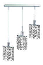 Elegant 1283D-O-E-CL/SA - Mini 3 light Chrome Pendant