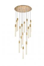  2067G36SG - Weston 16 Lights Pendant in Satin Gold