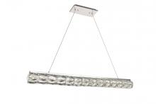  3501D42C - Valetta Integrated LED Chip Light Chrome Chandelier Clear Royal Cut Crystal