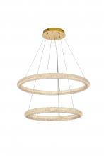  3800G36SG - Bowen 35.5 inch LED chandelier in Satin Gold