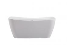  BT10459GW - 59 inch soaking bathtub in glossy white