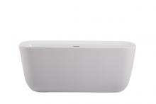  BT10559GW - 59 inch soaking bathtub in glossy white