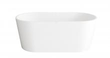  BT30159GW-WHT - 59 inch Bathtub in Glossy White with Polished White Trim