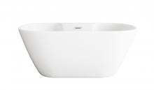  BT30559GW-PCH - 59 inch Bathtub in Glossy White with Chrome Trim