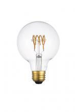  G25LED103-6PK - LED decorative helix horizontal 3000K filament 6 watts 420 lumens G25 light bulb