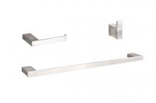  HWB-13S3HBNK - Sofia 3-Piece Bathroom Hardware Set in Brushed Nickel