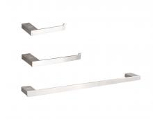  HWB-13S3RBNK - Sofia 3-Piece Bathroom Hardware Set in Brushed Nickel