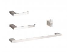  HWB-13S4BNK - Sofia 4-Piece Bathroom Hardware Set in Brushed Nickel