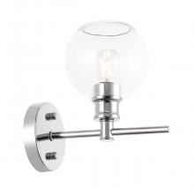  LD2310C - Collier 1 light Chrome and Clear glass Wall sconce