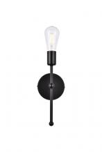  LD2356BK - Keely 1 light black wall sconce