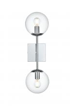  LD2357C - Neri 6 Inch Wall Sconce Clear Shade in Chrome