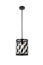  LD7073D9BK - Levante 1 light pendant in black