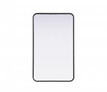  MR8A2236BLK - Contour Metal Rectangle Mirror 22x36 in Black