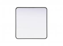  MR8A3030BLK - Contour Metal Square Mirror 30x30 in Black