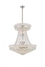 Elegant V1800G36SC/RC - Primo 28 Light Chrome Chandelier Clear Royal Cut Crystal