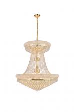 Elegant V1800G36SG/RC - Primo 28 Light Gold Chandelier Clear Royal Cut Crystal