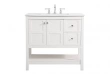  VF16436WH - 36 Inch Single Bathroom Vanity in White