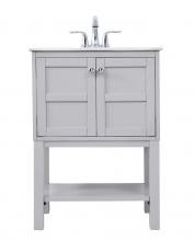  VF2524GR - 24 In. Single Bathroom Vanity Set in Grey