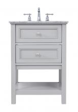  VF27024GR - 24 In. Single Bathroom Vanity Set in Grey