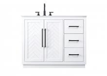  VF29042WH - 42 inch Single Bathroom Vanity in White