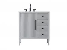  VF29632GR - 32 inch Single Bathroom Vanity in Grey