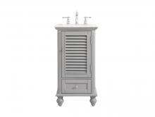  VF30519GR - 19 Inch Single Bathroom Vanity in Grey