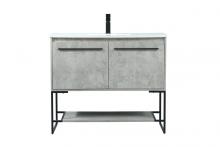  VF42540MCG - 40 inch Single bathroom vanity in concrete grey