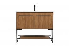  VF42540WB - 40 inch Single bathroom vanity in walnut brown