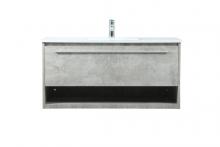  VF43540MCG - 40 inch Single bathroom vanity in concrete grey